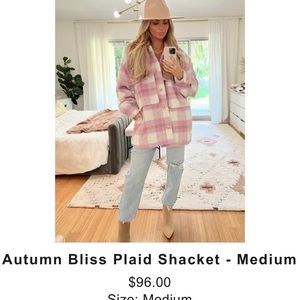 Autum Bliss Plaid Shacket from Vici! Just arrived brand new never worn.